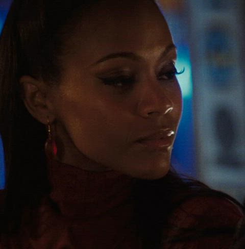 celebrity female zoe saldana gif