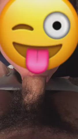 Watch me swallow this big dick