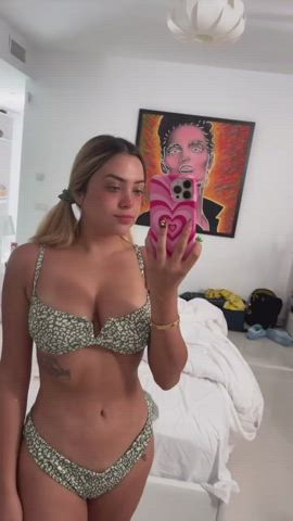 Bikini Cleavage Latina Tits gif