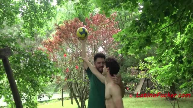 Hot Latino Men Ball Play