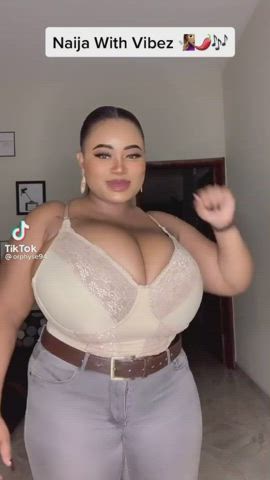 Bra Huge Tits Jiggling gif