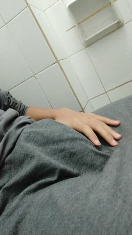 bathroom gay groping male masturbation masturbating gif