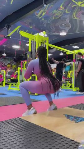 Celebrity Ebony Workout gif