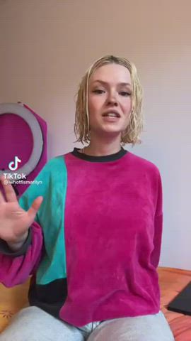 big tits blonde boobs tiktok tits r/tiktits gif