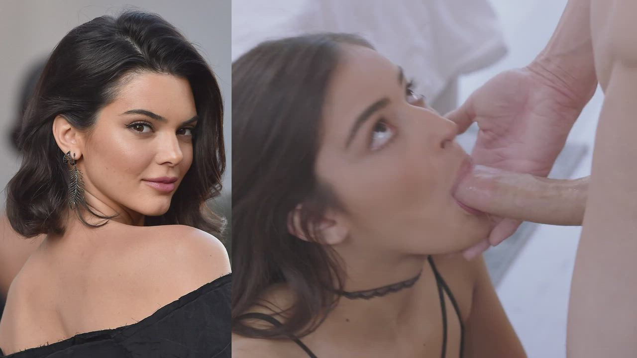 Kendall Jenner Gets A Mouthful