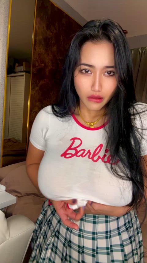 i might not be skinny and blonde like Barbie but would you still smash a busty asian