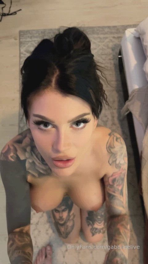 amateur big tits tattooed whore gif