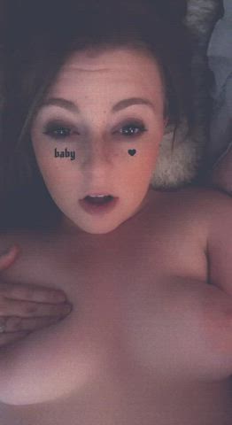 Areolas Big Tits Blue Eyes Curvy Cute Erect Nipples Nipple Pretty Tits gif