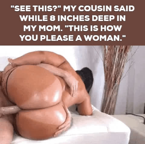 caption cousin cuckold mom son gif