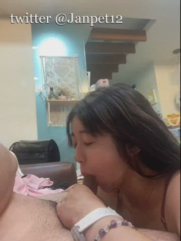 asian blowjob cim chinese deepthroat teen tiktok gif