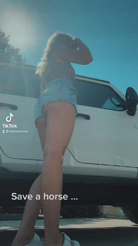 blonde booty fansly jean shorts onlyfans pocketstars tiktok gif