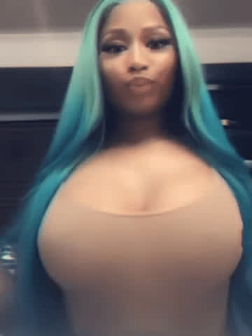 big tits celebrity ebony nicki minaj gif