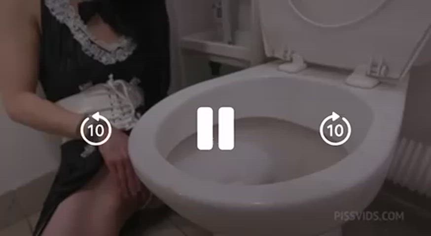 licking slut toilet filthy gif