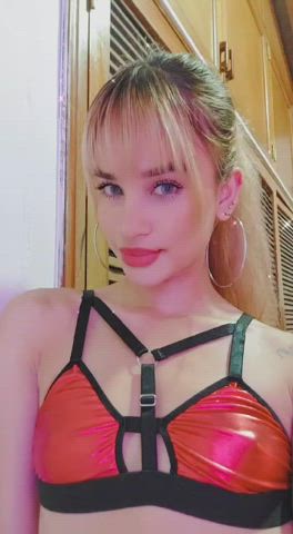 blonde colombian cute hair latina lips small tits venezuelan gif