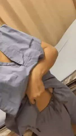 Amateur Big Tits Boobs Flashing Nurse gif