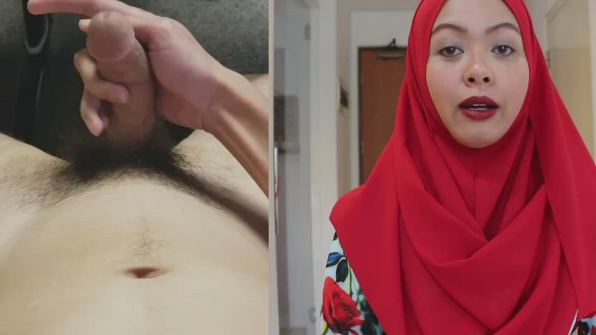 babecock hijab jerk off gif