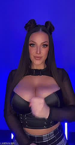 angela white bouncing tits natural tits tiktok gif