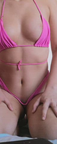 bikini tease tits adorable-porn legal-teens gif