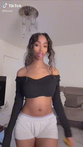 Ebony Shorts TikTok gif