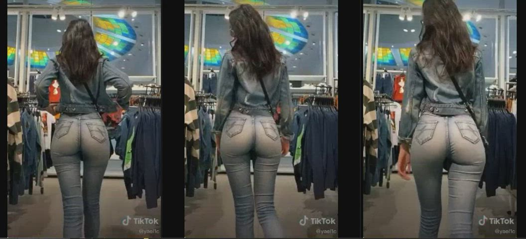 camel toe jeans non-nude split screen porn tight tight ass gif