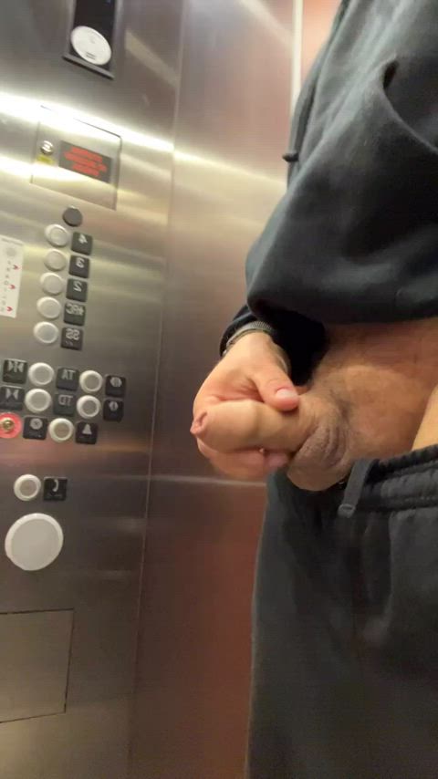 cock elevator exhibitionism exhibitionist male masturbation masturbating public uncut