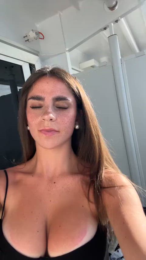 amateur beautiful big tits brunette cleavage clothed cute huge tits outdoor tiktok