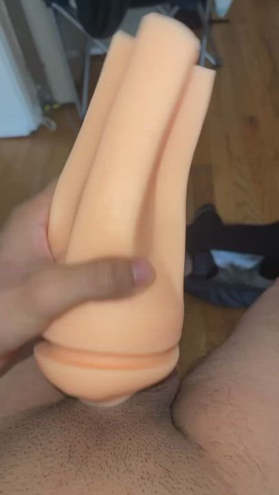 Masturbating Pussy Thick Cock gif
