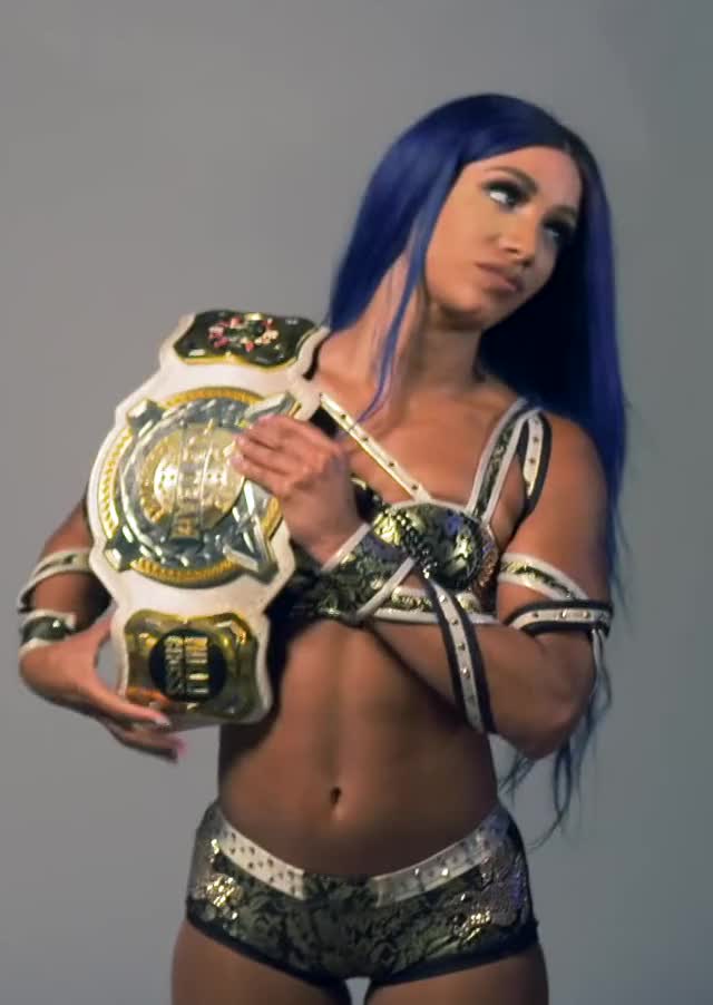 Sasha Banks tag champ photoshoot [3 MIC]