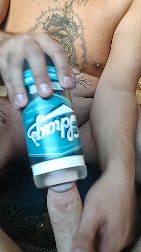 amateur cock fleshlight homemade male masturbation masturbating sex toy toy gif