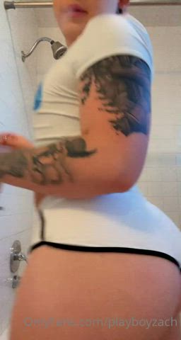 Big Ass Booty Bubble Butt Femboy Tattoo Thick Twerking gif