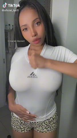 big tits boobs tiktok tits gif