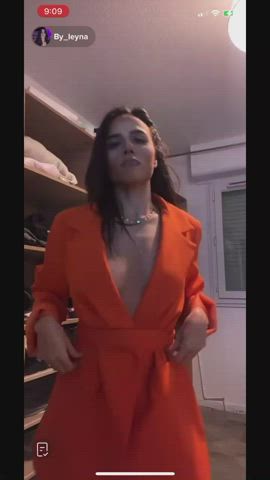 accidental nipple nipslip tiktok tits gif