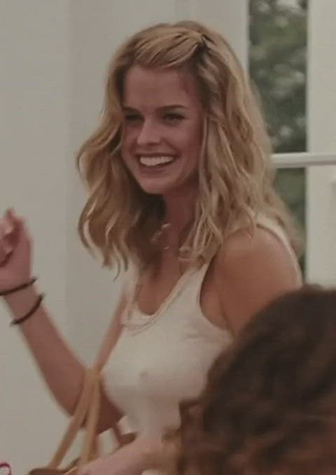 alice eve braless pokies gif