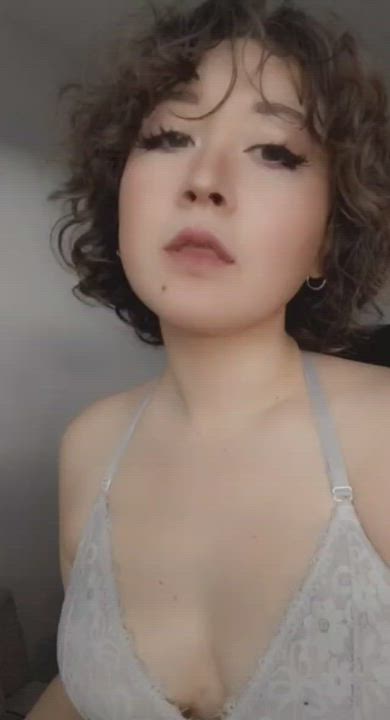 Ahegao Natural Tits Short Hair gif