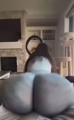 ass big ass booty lapdance leggings tease teasing gif