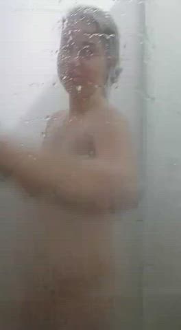 Big Tits Girlfriend Homemade Shower gif