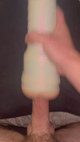 cum cumshot exhibitionist fleshlight watching gif