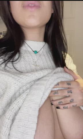 areolas big nipples big tits boobs natural tits tits gif