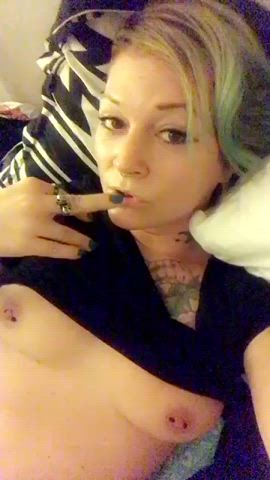 Tits Masturbating Tattoo gif