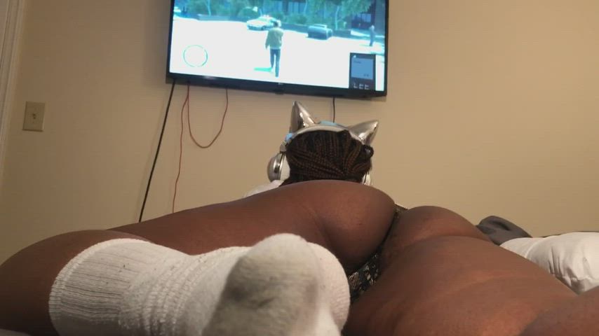 Ass BBBW BBW Big Ass Ebony Gamer Girl Teen Thick gif