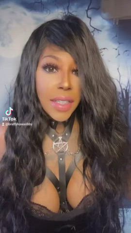 alt cute ebony egirl fansly gamer girl goth huge tits natural tits tiktok gif