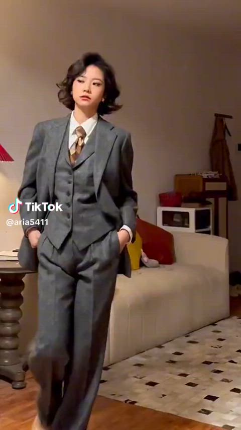 asian korean sfw tiktok tomboy gif