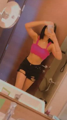 Bathroom Belly Button Desi Shorts gif