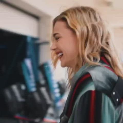 blonde green eyes smile gif