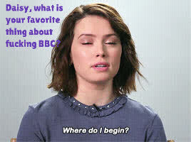bbc caption celebrity daisy ridley femdom interracial uk gif