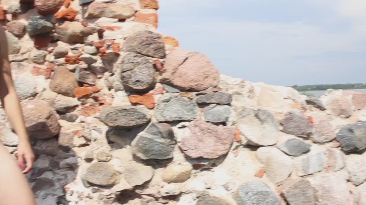 Naked In The Castle Ruins