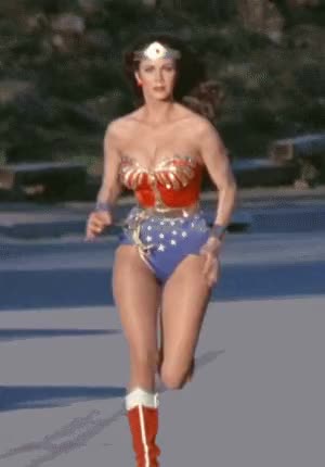 Lynda Carter running