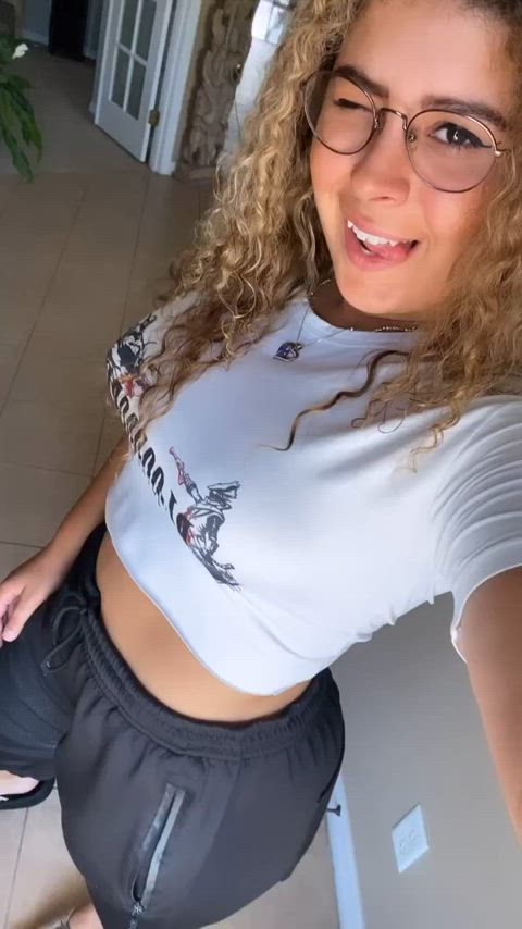 australian booty busty curvy cute gamer girl glasses tease thick turkish gif