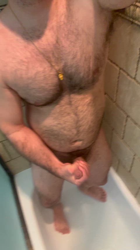 Wanna stroke in the shower with me?