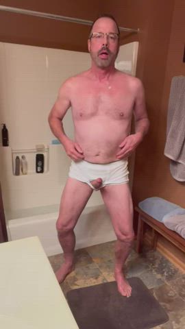 Big Dick Cock Daddy Erection Gay Underwear gif